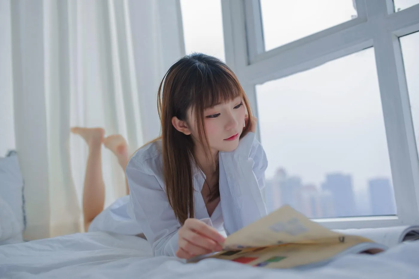 绮太郎_Kitaro – NO.27 白衬衫 [47P]插图5